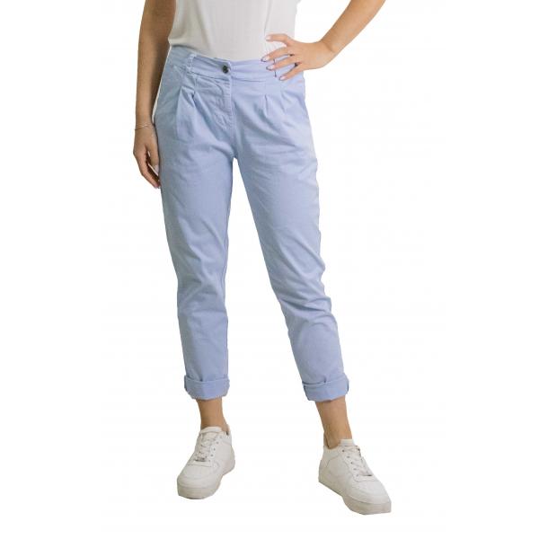 Chino con pence in cotone